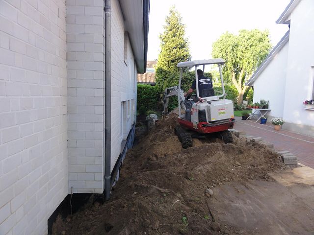 Hauswandfreischachtung